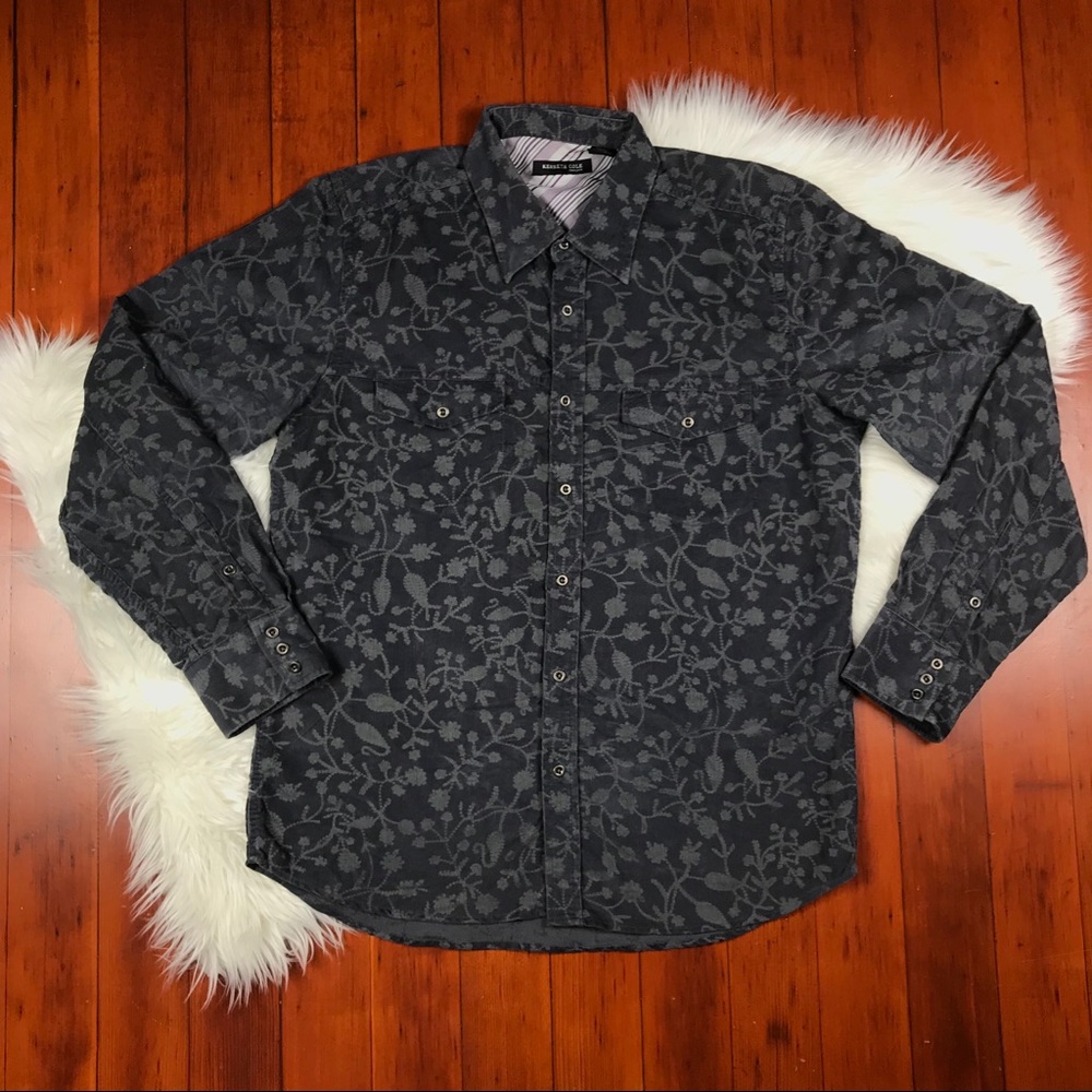 Kenneth Cole Chord Paisley Button Down Shirt